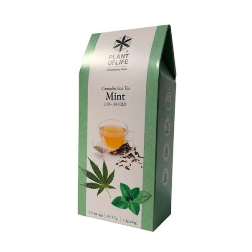 Eko čaj CBD Infusion 3 %, meta 