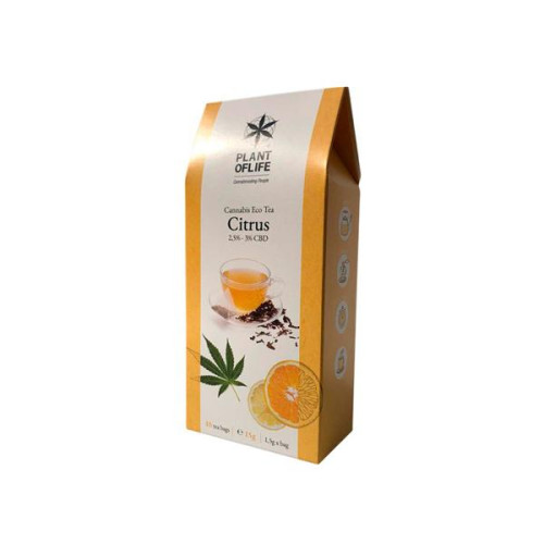 Eko čaj CBD Infusion 3%, citrus