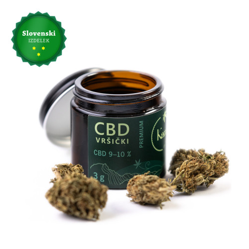 Kanabi CBD vršički 3 g, 9-10 % CBD 