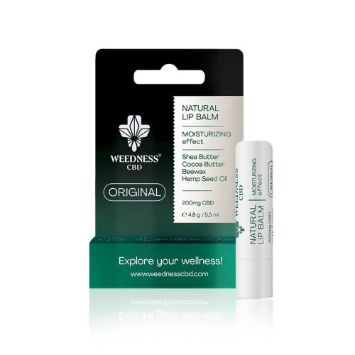 CBD balzam za ustnice z vlažilnim učinkom, 4 % CBD