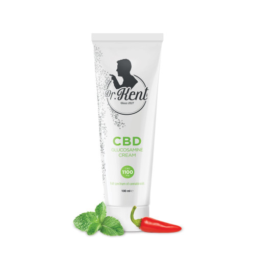 Dr. Kent CBD krema z glukozaminom, nova formula, 1100 mg CBD