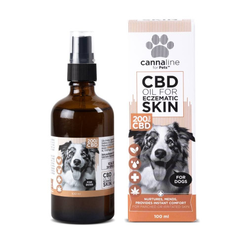 CBD olje za ekceme in razdražljivo kožo, za pse, 100 ml